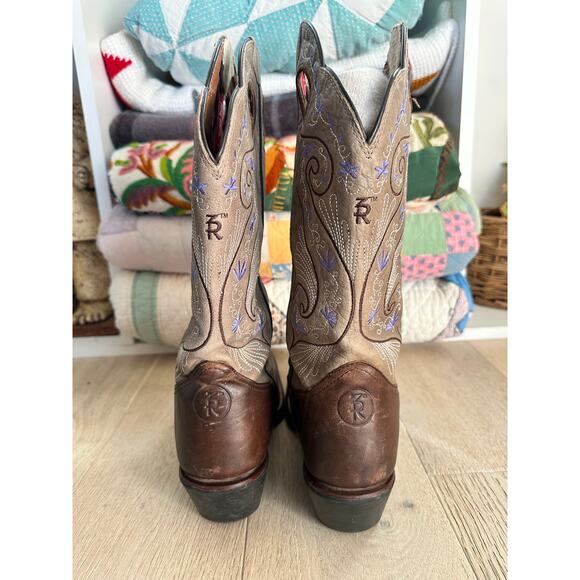 Tony Lama Womens Western Boots Size 10 Asena Floral Dtl Style RR2016L Cowgirl - Picture 6 of 9
